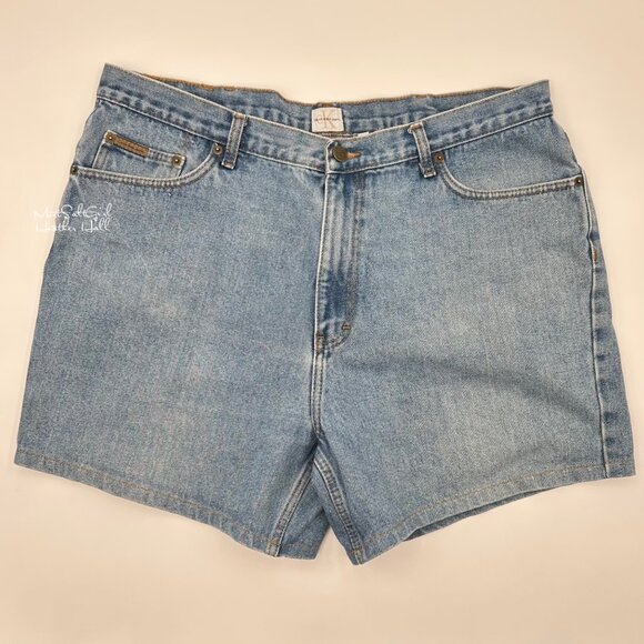 Calvin Klein Jeans Vintage Men's 1990's Denim Shorts Size 40 - Picture 1 of 7